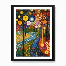 Quadro colorato giardino fiori