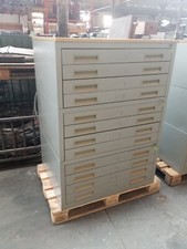 Cassettiera schedario industriale in metallo