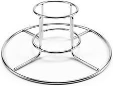 Bidone Birra Porta Pollo Supporto,7,5 X 3 Pollici Acciaio Inox Girarrosto per Pollo per