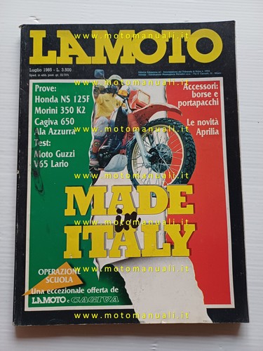 Moto rivista 1985 prova - rivista,