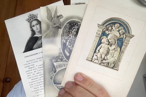 Cartoline con madonna - con, la