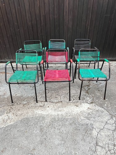 Set mid century sedie - 6,