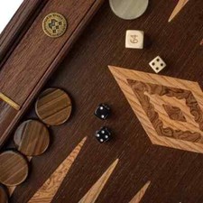 Set backgammon wenge con burl