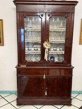 antica credenza epoca fine '800 stile Luigi XVI in legno massello lucidato