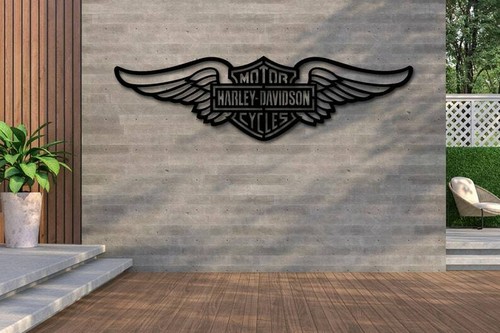 Insegna metallo harley - in,