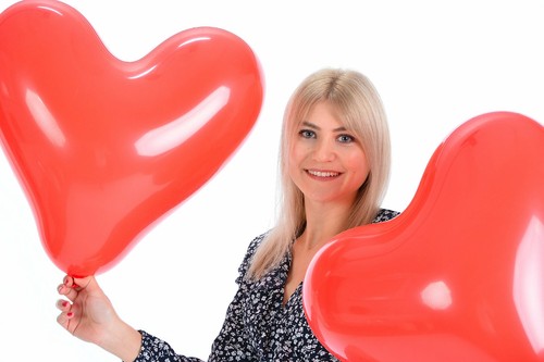 Palloncini grandi cuore 45 - 10,