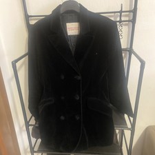Giacca di velluto liscio Nero