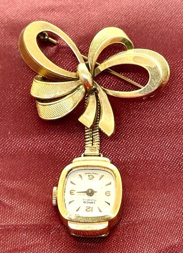 Lanco spilla con orologio oro - con,