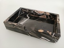 PORTA OGGETTI SVUOTA TASCHE IN MARMO NERO VENATO UP & UP MASSA CARRARA