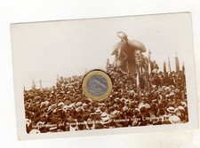 GABRIELE D'ANNUNZIO legge l'orazione Quarto 5 maggio 1915 rara  Foto Cartolina