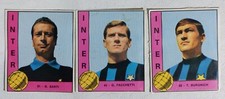 I113633 Fg076/ Calciatori 1967 1968 Imperia - 3 figurine Inter Facchetti / Sarti