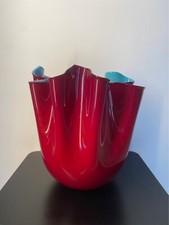 FAZZOLETTO VENINI LARGE - 700.00 - ROSSO ACQUAMARE - PEZZO UNICO