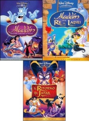 Disney trilogia di aladdin - disney,