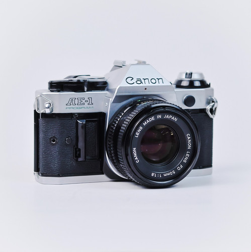 Canon program 35mm silver - canon, ae-1