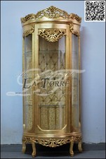 Vetrina cristalliera oro Luigi