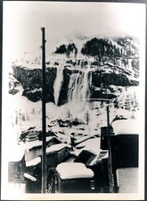 Foto vintage Valanga in Svizzera 1954 Ft 3105 - Stampa 24x18 cm