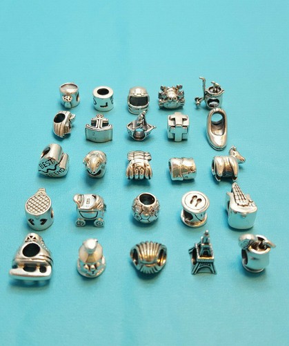 Charm argento sterling perline