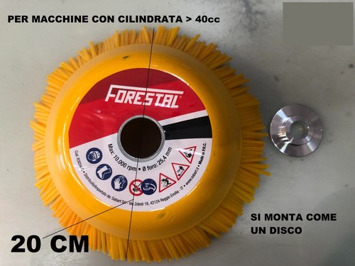 Spazzola nylon forestal 20cm - spazzola,