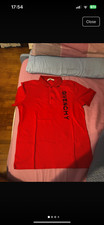 abbigliamento uomo givenchy, condizione ottime, rossa di cotone 