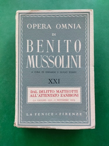 Benito mussolini opera - -opera, omnia