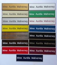 Targa Per Cassetta Postale 1 A 3 Linee 10x2.5 Cm 15 Colori A Scelta