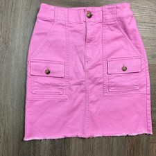 Minigonna denim orlo grezzo