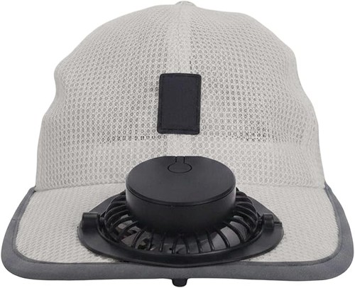 Cappello con ventola solare - con,