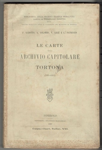 1907 carte dello - -, archivio