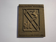 PLACCA IN METALLO SCUOLA