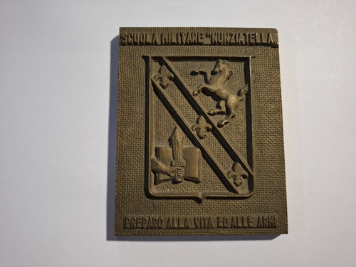 Placca metallo scuola - placca,