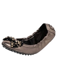 Ballerine Tods in pelle grigia