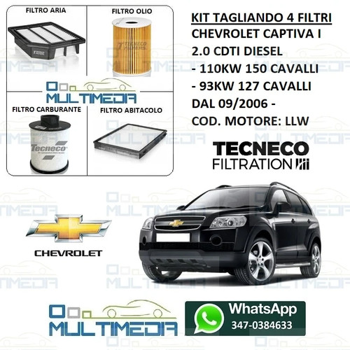 Kit tagliando filtri - kit,