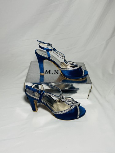 Sandali donna blu eleganti con - sandali,