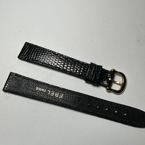 Ebel vintage black leather