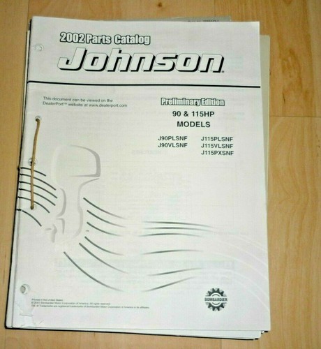 Catalogo ricambi johnson 2002 - catalogo,