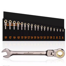 18PCS Flexible Ratchet Wrench