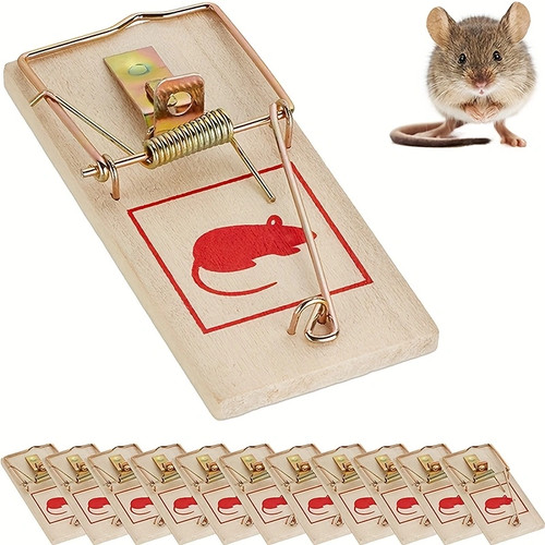 3pz trappole topi legno - , casa