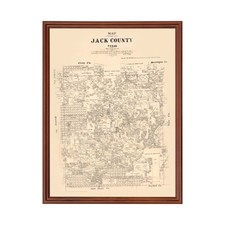 Vecchia mappa di Jack County