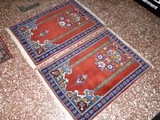 coppia scendi letti 100x71 tappeti persiani NUOVI misto seta. e, kilim, antichi 