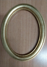 Cornice IN LEGNO MDF OVALE 048MO ORO FOGLIA largh.3 H.2.7 BATT.1 CM