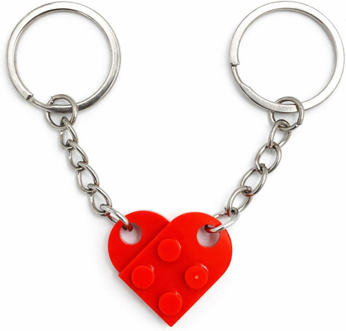 Portachiavi coppia cuore - cuore,