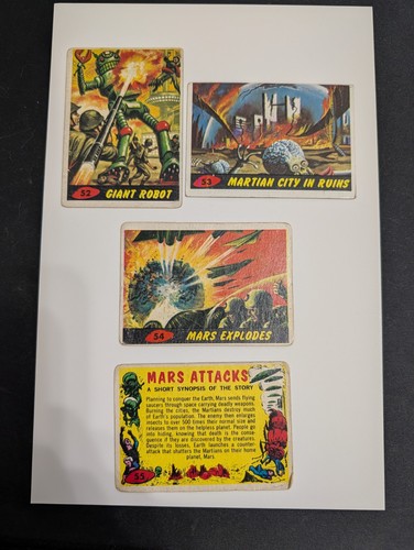 Lotto carte topps mars - lotto, attacks