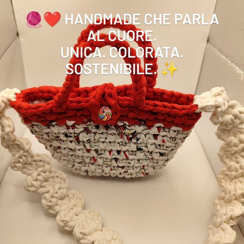 Borsa uncinetto fatta mano - borsa,