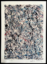 Jackson Pollock Litografia COA