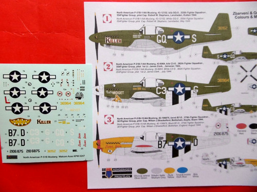 Decalcomanie 72 mustang - decalcomanie,