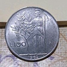 100 Lire Minerva1962 SPL/FDC