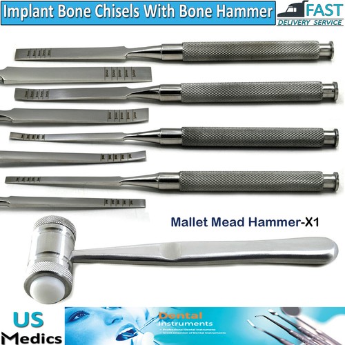Bone ridge splitting - bone, scalpelli