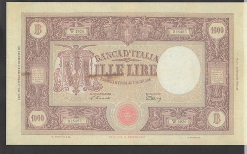 Italia banconota 1000 - ,