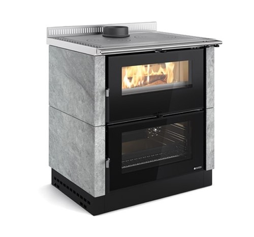 Stufa cucina legna nordica - cucina,