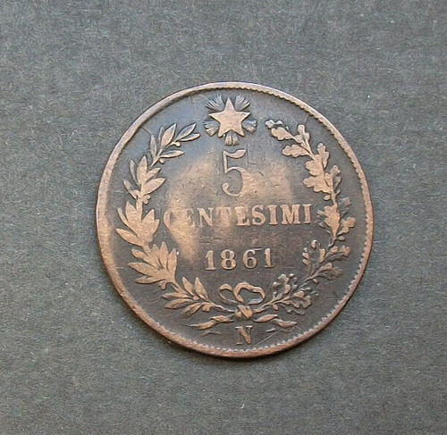 Centesimi 1861 zecca n - centesimi,